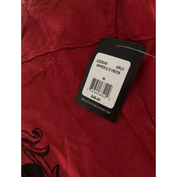 AFFLICTION Men's T-Shirt RIPPER Premium Black Label Biker - Picture 6 of 9